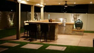Riverside Construction Company Backyard BBQ Island