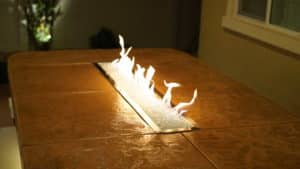 San Diego Linear Channel Burner Fire Pit Table