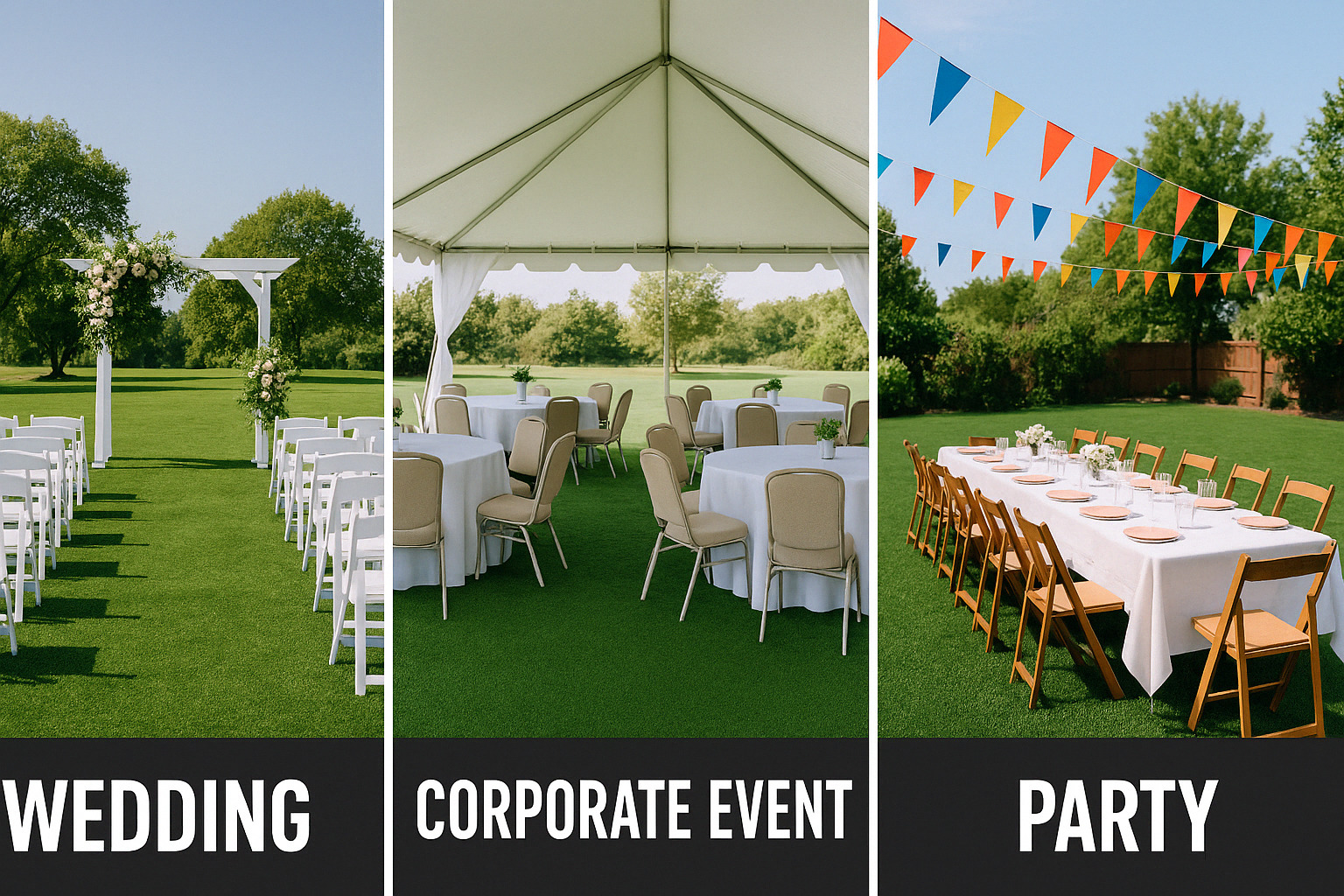 party-setup-using-artificial-turf